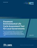 Cover page of Pavement Environmental Life Cycle Assessment Tool for Local Governments