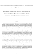 Cover page: Evaluating the use of rate-based monitoring for improved fatigue remnant life predictions