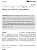 Cover page: Clinical proof of concept for anti-FGF2 therapy in exudative age-related macular degeneration (nAMD): phase 2 trials in treatment-naïve and anti-VEGF pretreated patients.