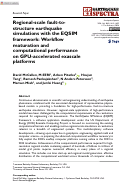 Cover page: Regional-scale fault-to-structure earthquake simulations with the EQSIM framework: Workflow maturation and computational performance on GPU-accelerated exascale platforms