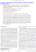 Cover page: Advances in high-harmonic fast wave physics in the National Spherical Torus Experimenta)