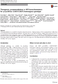 Cover page: Therapeutic recommendations in HFE hemochromatosis for p.Cys282Tyr (C282Y/C282Y) homozygous genotype