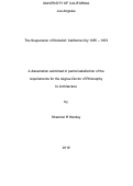 Cover page: The Suspension of Disbelief: California City 1955 – 1972