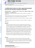 Cover page: A multifunctional chemical cue drives opposing demographic processes and structures ecological communities