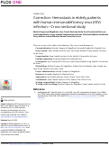 Cover page: Correction: Hemostasis in elderly patients with human immunodeficiency virus (HIV) infection-Cross-sectional study.