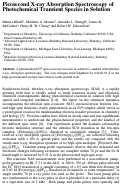 Cover page: Picosecond x-ray absorption spectroscopy of photochemical transient species in solution
