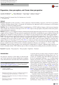 Cover page: Dopamine, time perception, and future time perspective