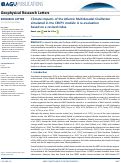 Cover page: Climate impacts of the Atlantic Multidecadal Oscillation simulated in the CMIP5 models: A re‐evaluation based on a revised index