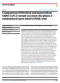 Cover page: Comparison of bivalent and monovalent SARS-CoV-2 variant vaccines: the phase 2 randomized open-label COVAIL trial.