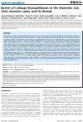 Cover page: Extent of Linkage Disequilibrium in the Domestic Cat, Felis silvestris catus, and Its Breeds