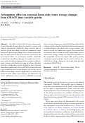 Cover page: Attenuation effect on seasonal basin-scale water storage changes from GRACE time-variable gravity