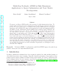 Cover page: Multi-Step Stochastic ADMM in High Dimensions: Applications to Sparse Optimization and Matrix Decomposition