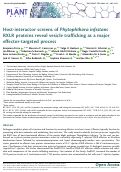 Cover page: Host-interactor screens of Phytophthora infestans RXLR proteins reveal vesicle trafficking as a major effector-targeted process