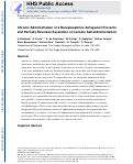 Cover page: Chronic administration of a norepinephrine antagonist prevents and partially reverses escalation of cocaine self‐administration