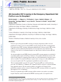 Cover page: 4th Generation HIV screening in the emergency department: net profit or loss for hospitals?