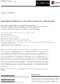 Cover page: TRANSLATING PREDICTIONS OF EMERGING ZOONOTIC VIRUSES FOR POLICYMAKERS: PERSPECTIVES FROM CAMEROON