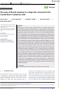 Cover page: Six years of fluvial response to a large dam removal on the Carmel River, California, USA
