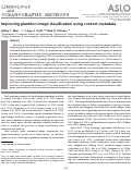 Cover page: Improving plankton image classification using context metadata