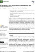 Cover page: Diagnosis of Wilson Disease and Its Phenotypes by Using Artificial Intelligence