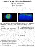 Cover page: Visualizing Large-Scale Earthquake Simulations