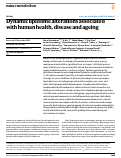 Cover page: Dynamic lipidome alterations associated with human health, disease and ageing.