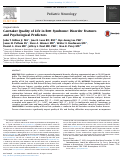 Cover page: Caretaker Quality of Life in Rett Syndrome: Disorder Features and Psychological Predictors