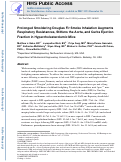 Cover page: Prolonged smoldering Douglas fir smoke inhalation augments respiratory resistances, stiffens the aorta, and curbs ejection fraction in hypercholesterolemic mice.