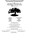 Cover page: EFFICACY AND TIMING OF FUNGICIDES, BACTERICIDES, AND BIOLOGICALS for DECIDUOUS TREE FRUIT, NUT, STRAWBERRY, AND VINE CROPS 2010 (updated 5/1/10)