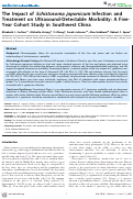 Cover page: The Impact of Schistosoma japonicum Infection and Treatment on Ultrasound-Detectable Morbidity: A Five-Year Cohort Study in Southwest China