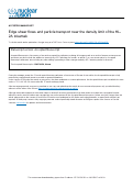 Cover page: Edge shear flows and particle transport near the density limit of the HL-2A tokamak