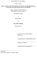 Cover page: How Unexpected: Exploring the Effect of Phonological Features on Perception of Sound Errors