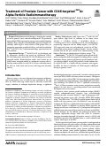 Cover page: Treatment of prostate cancer with CD46 targeted 225Ac alpha particle radioimmunotherapy