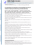 Cover page: A comprehensive examination of the immediate recovery of children following tonsillectomy and adenoidectomy.