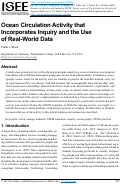 Cover page of Ocean Circulation Activity that Incorporates Inquiry and the Use of Real-World Data