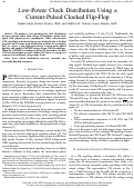 Cover page: Low-power clock distribution using a current-pulsed clocked flip-flop