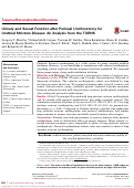 Cover page: Urinary and Sexual Function after Perineal Urethrostomy for Urethral Stricture Disease: An Analysis from the TURNS.