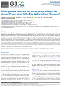 Cover page: Whole-genome sequence and methylome profiling of the almond [Prunus dulcis (Mill.) D.A. Webb] cultivar ‘Nonpareil’