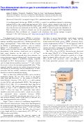 Cover page: Two-dimensional electron gas in a modulation-doped SrTiO3/Sr(Ti, Zr)O3 heterostructure