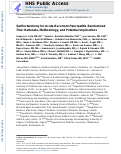 Cover page: SpHincterotomy for Acute Recurrent Pancreatitis Randomized Trial: Rationale, Methodology, and Potential Implications.