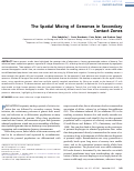 Cover page: The Spatial Mixing of Genomes in Secondary Contact Zones