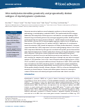 Cover page: DNA methylation identifies genetically and prognostically distinct subtypes of myelodysplastic syndromes