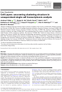 Cover page: Cell Layers: uncovering clustering structure in unsupervised single-cell transcriptomic analysis