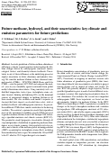 Cover page: Future methane, hydroxyl, and their uncertainties: key climate and emission parameters for future predictions