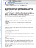 Cover page: All body region injuries are not equal: Differences in pediatric discharge functional status based on Abbreviated Injury Scale (AIS) body regions and severity scores