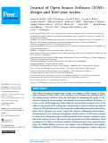 Cover page: Journal of Open Source Software (JOSS): design and first-year review