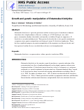 Cover page: Growth and Genetic Manipulation of Entamoeba histolytica