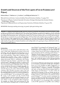 Cover page: Growth and Structure of the First Layers of Ice on Ru(0001) and Pt(111)