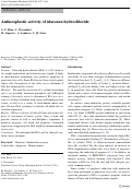 Cover page: Antineoplastic activity of idazoxan hydrochloride