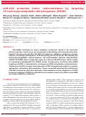 Cover page: miR-620 promotes tumor radioresistance by targeting 15-hydroxyprostaglandin dehydrogenase (HPGD)