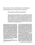 Cover page: Differentiation of murine erythroleukemia cells results in the rapid repression of vimentin gene expression.